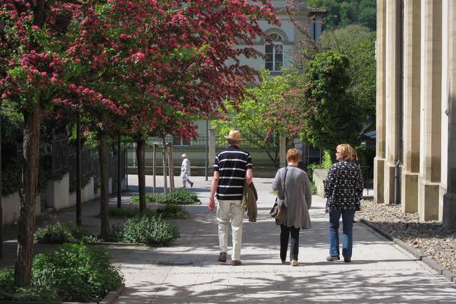 Horst, Helga und Anke beim ersten Spaziergang