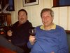 Ralf und Roland mit Wein
