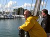 Rainer und Rene vorm Yachthafen vor Kappeln
