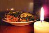 Lasagne im Kerzenschein