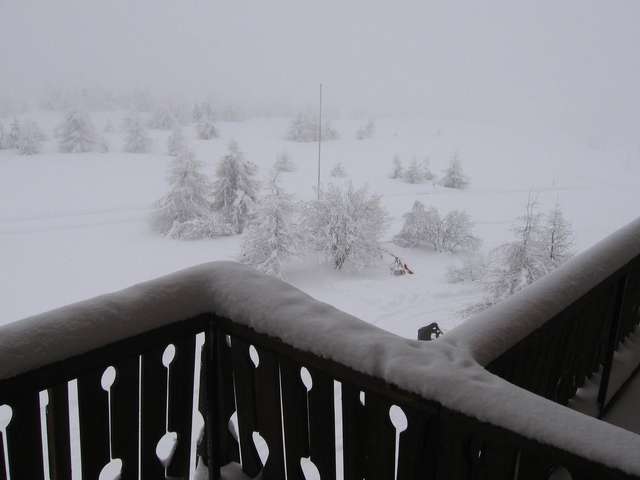 Blick vom Balkon