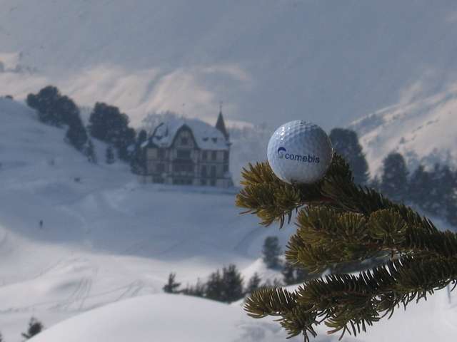 comebis-Golfball an der Riederfurka