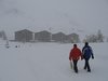 Anke und Martin im Schnee auf dem Weg zurck zu den Furrer Husern