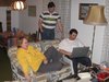 Anke, Martin und Frank am Laptop