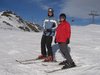 Helmut und Anke auf Skiern