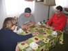 Anke, Martin und Frank beim Pokern