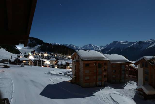 Riederalp in Vollmond-Nacht