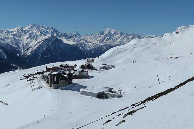 Blick vom Heimatt-Lift zum Matterhorn