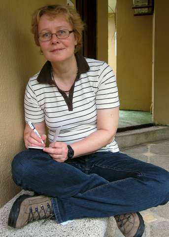 Anke schreibt Tagebuch in Punta Leona