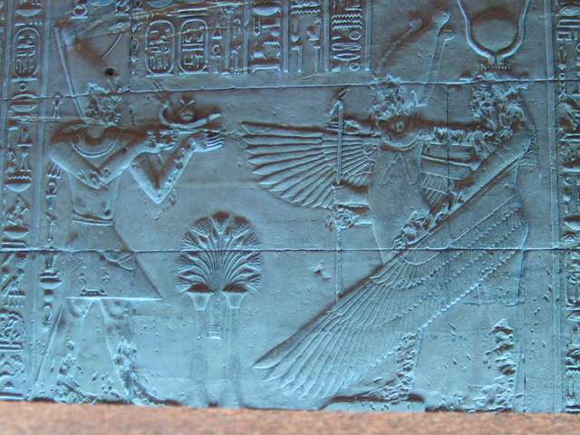 Relief im Philae-Tempel