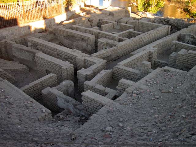 Ruinenfelder der altgyptischen Stadt Abu