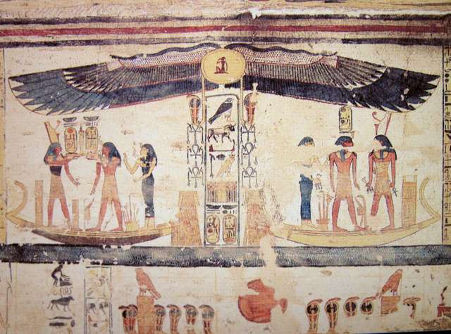 Wandmalereien im Grab von Ramses IX