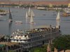 Felukken auf dem Nil in Assuans