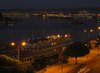 Blick aus dem Nil-Hotel bei Nacht