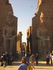 Anke im Tempel von Luxor