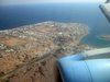 Blick aus dem Flieger auf Sharm El Sheikh