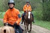 Pieter und Helmut auf ihren Pferden