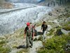 Helmut und Herr Kummer auf dem Rckweg vom Gletscher