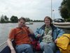 Helmut und Anke im Motorboot