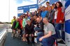 Gruppenbild auf dem Siegertreppchen des Hockenheimrings