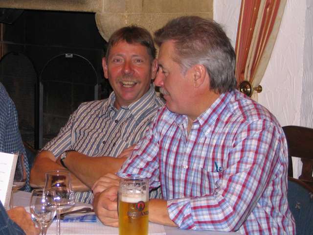 Lorenz und Harald beim vorm Abendessen in Kandel