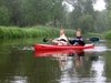Ulrike und Rainer im Kanu auf der Niers
