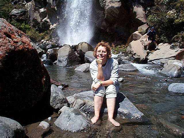Wasserfall bei Whakapapa Village