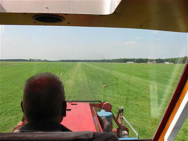 Hermann im Windenfahrzeug