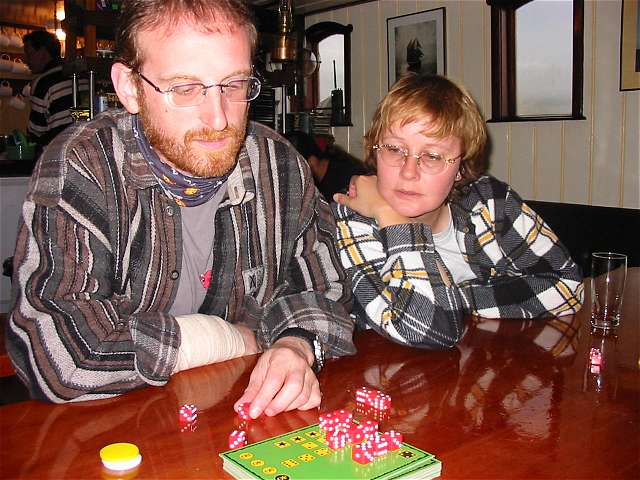 Jrgen und Anke beim Gamblern