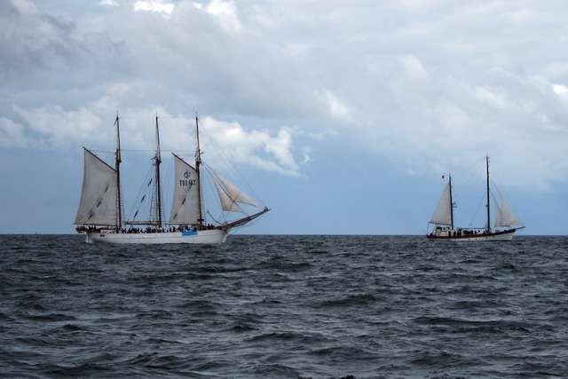 Segelboote der Hanse-Sail