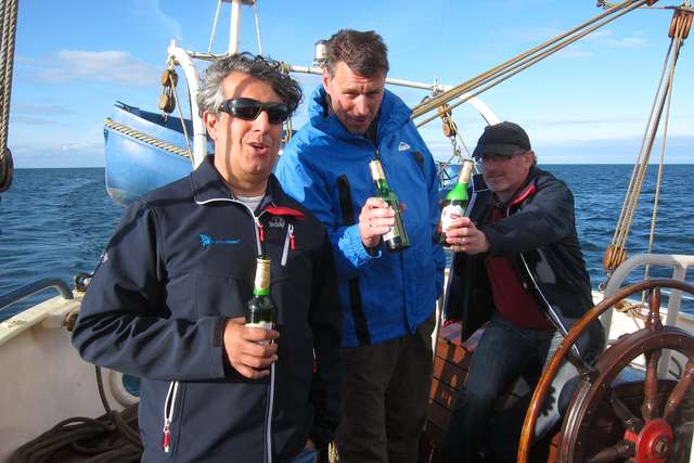 Branko, Frank und Jrgen mit Bierchen
