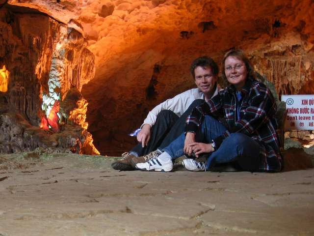 Helmut und Anke in Grotte