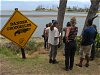 Krokodilwarnung in St. Lucia