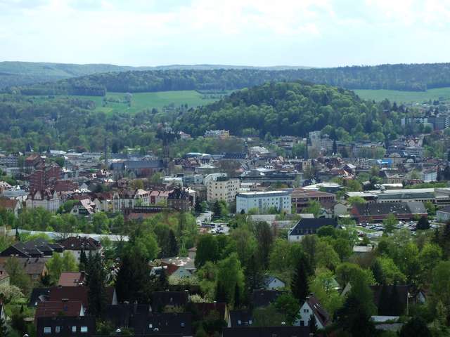 Blick über Bad Kissingen und den Altenberg
