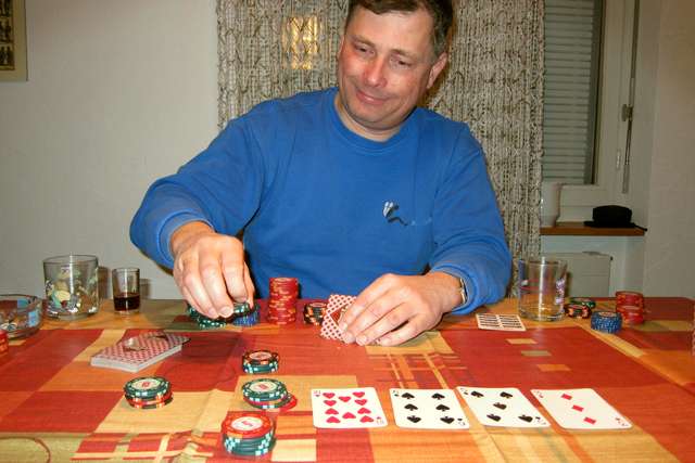 Martin beim Poker