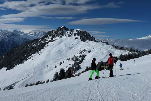 Anke und Martin auf der Hohfluh-Piste